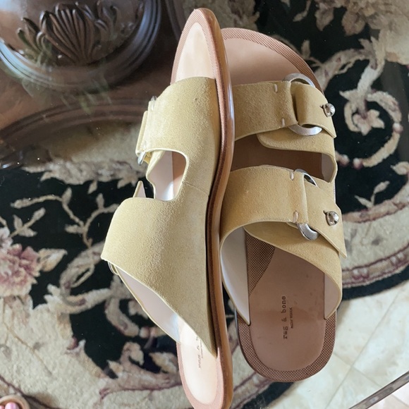 Rag and bone baby yellow suede sandals - Picture 8 of 9